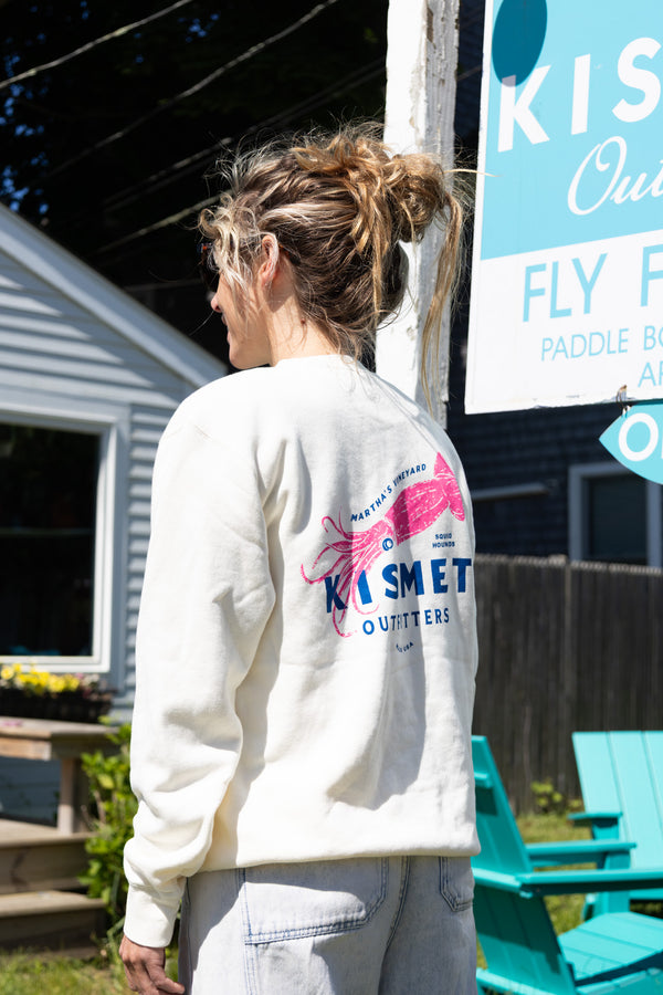 Kismet Retro Squid Hounds Crewneck Sweatshirt