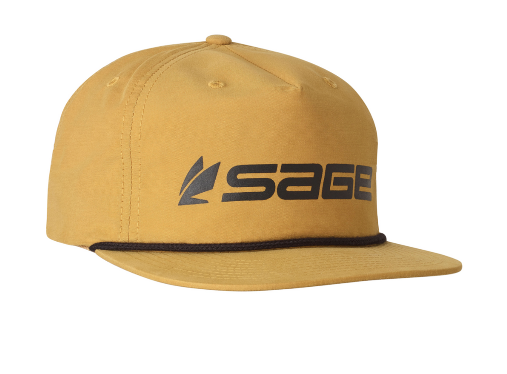 Sage Captain's Hat- Logo Tan– Kismet Outfitters